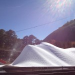 Schneeberg für die Rodelbahn